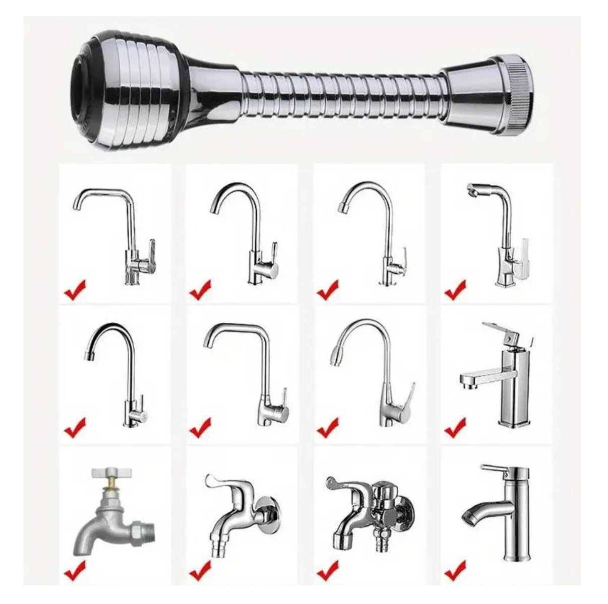 Extensor flexible Grifo Cocina lavaplato