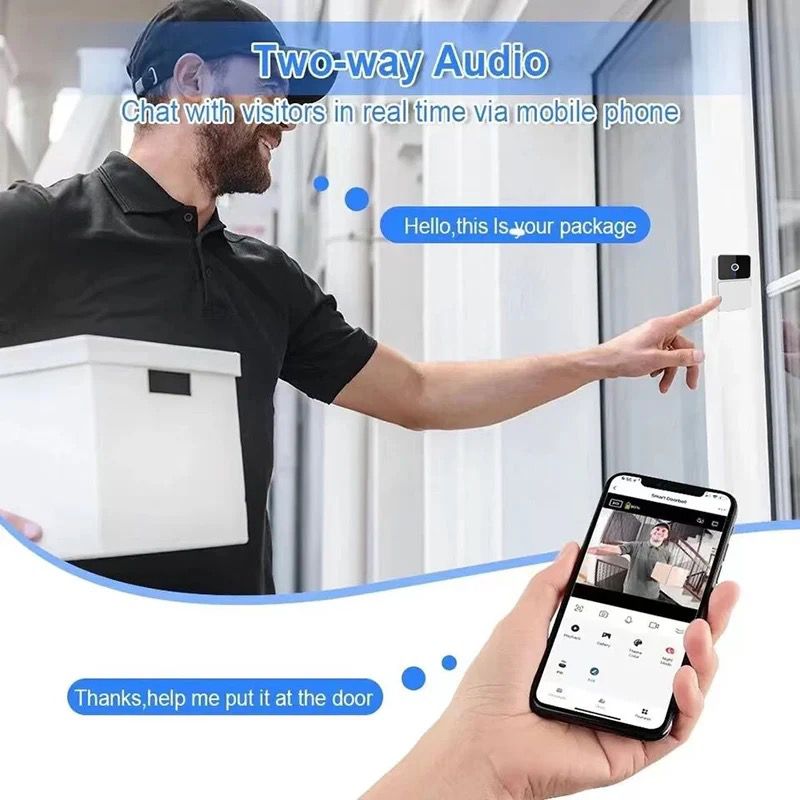 Timbre Inalambrico Camara Wifi Recarga